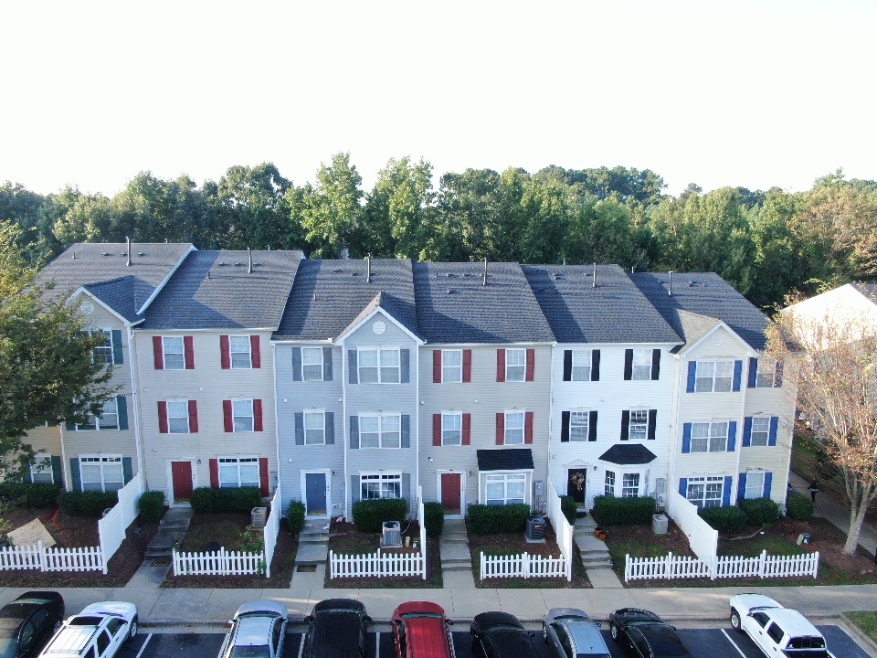 the shingle family roof replacement in raleigh townhome community