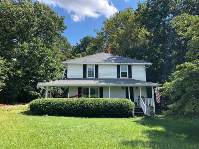 the shingle master wind damaged replacement roof in fuquay varina