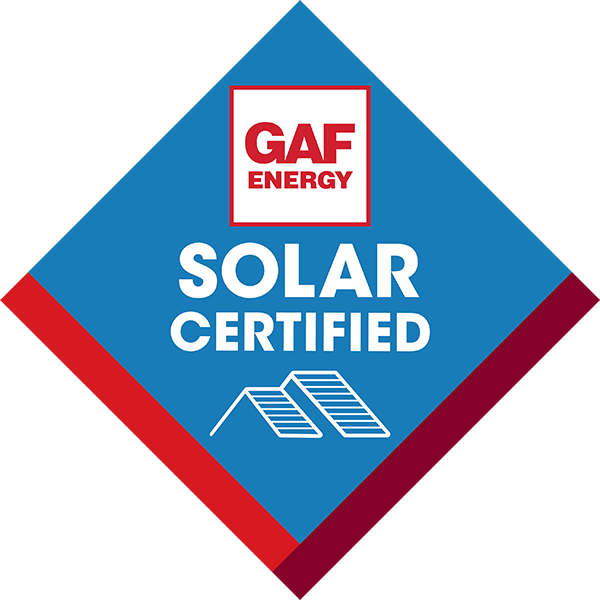 shingle master gaf energy solar certified installer logo