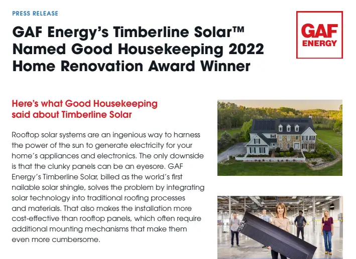 GAF GoodHousekeeping 2022
