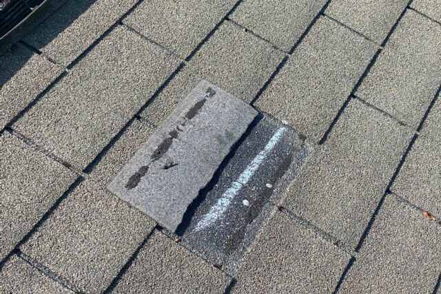 Wind Damaged Shingles